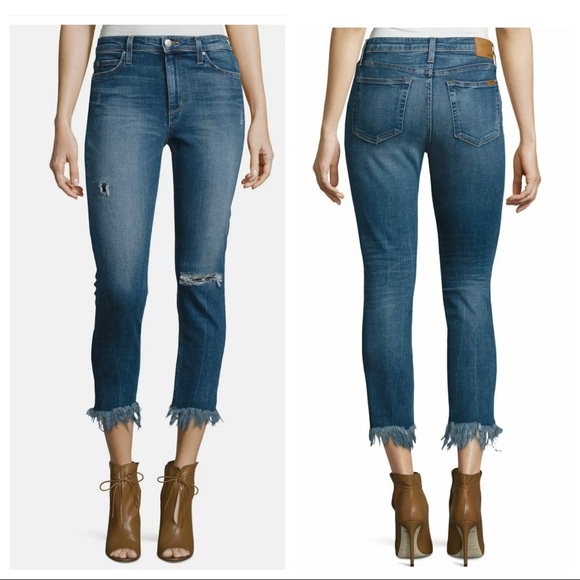 Joe’s Jeans Charlie High Rise Crop Distressed - Picture 4 of 13